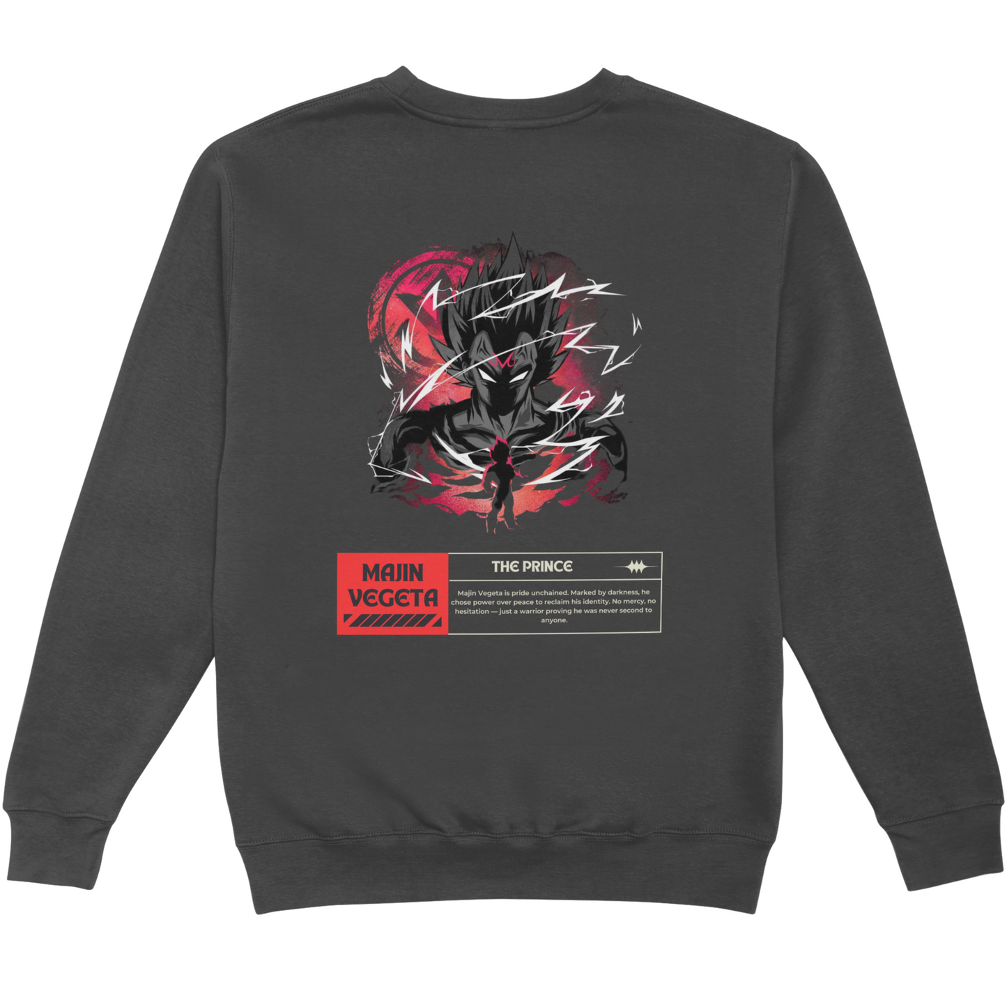Animatixc x Majin Mode Sweatshirt – Vegeta Dark Edition