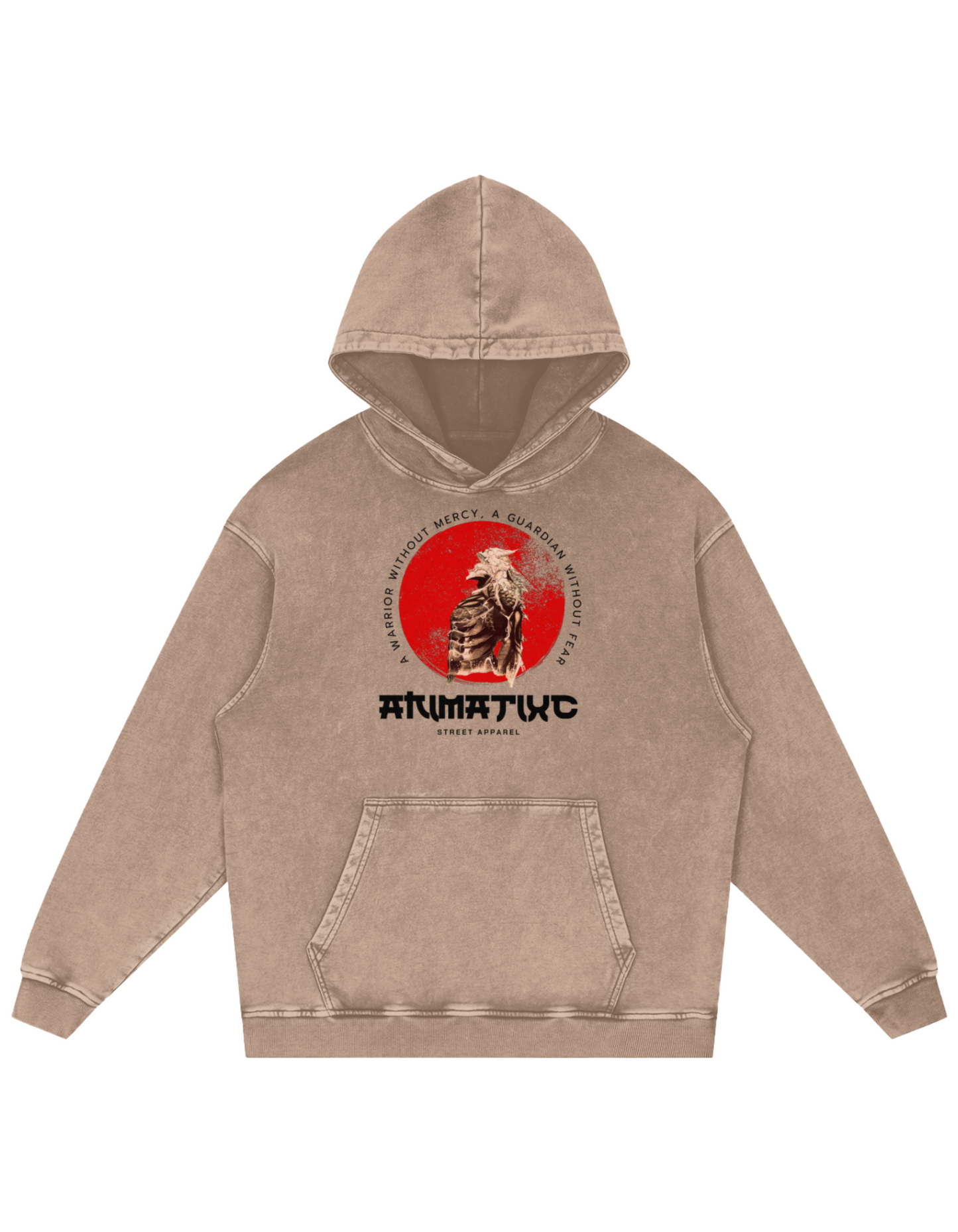 Animatixc x Kaiju No. 8 Oversized Hoodie – Acid Wash Edition